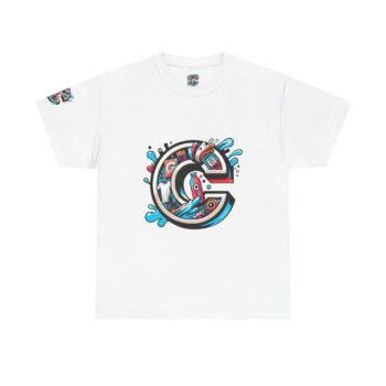 Sample T-Shirt Front + Back + Right Sleeves + Label